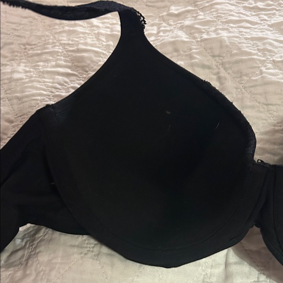 Soma Elegant Black Molded‎ cup, underwire Lace trim Bra. Size 38C - Picture 9 of 10